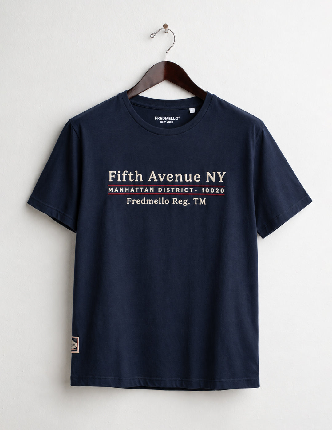 T-SHIRT GIROCOLLO CON GRAFICA RICAMATA uomo blue fm26w02tg cc-a0601 T-SHIRT M/M G/C UNITO MAN