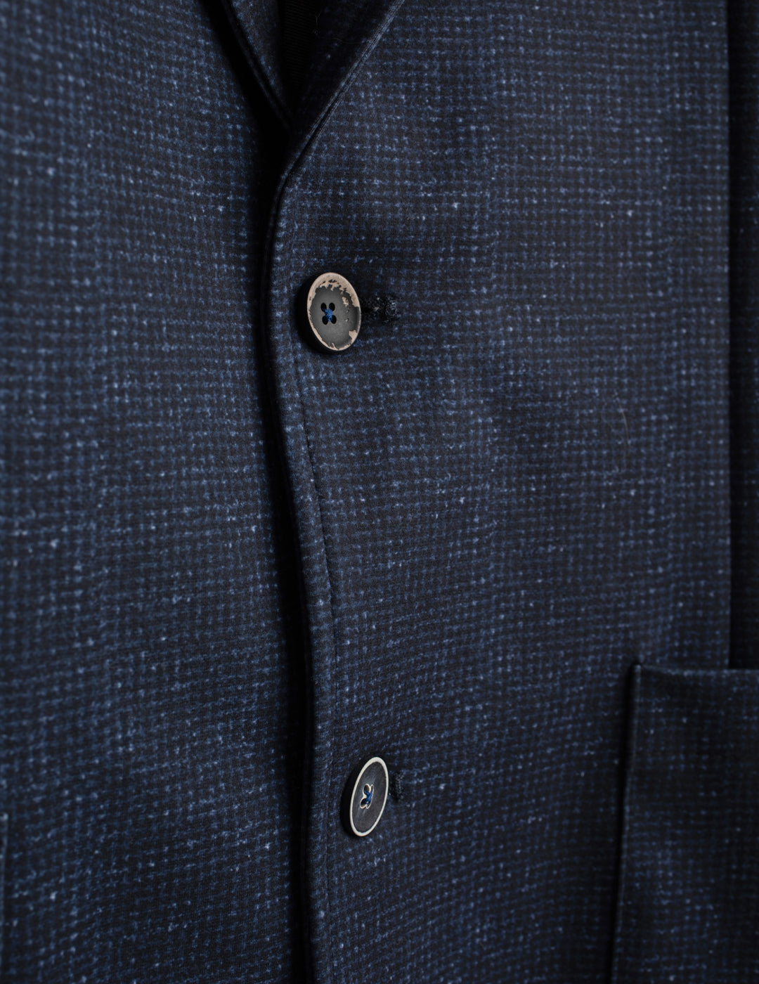 SINGLE-BREASTED MICRO-PATTERN BLAZER man blue fm26w03bt cc-a0601 BLAZER FANTASIA MAN