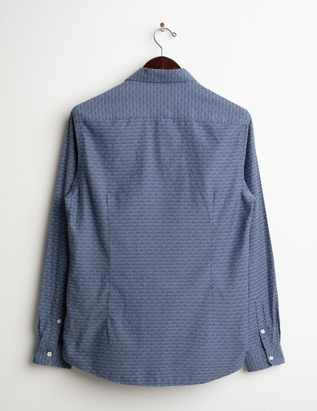 CAMICIA TINTOFILO JACQUARD CON DETTAGLI A CONTRASTO uomo middle blue fm26w03ct cc-a1101 CAMICIA M/L TINTOFILO MAN