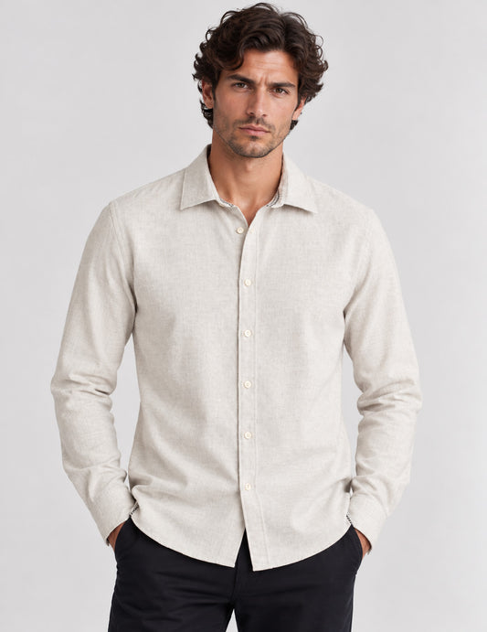 CAMICIA IN VAIELLA CON DETTAGLI A CONTRASTO uomo ice fm26w04cu cc-a0005