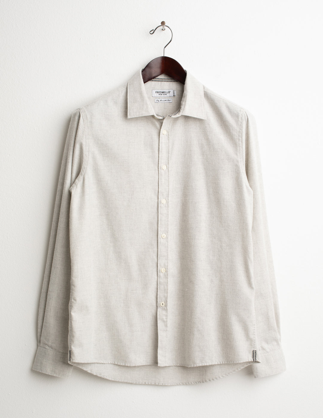 CAMICIA IN VAIELLA CON DETTAGLI A CONTRASTO uomo ice fm26w04cu cc-a0005 CAMICIA M/L UNITO MAN