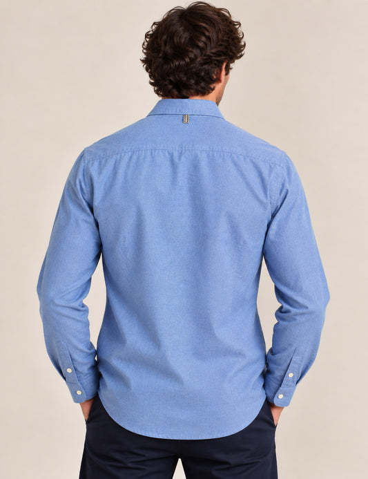 CAMICIA IN VAIELLA CON DETTAGLI A CONTRASTO - back - 002