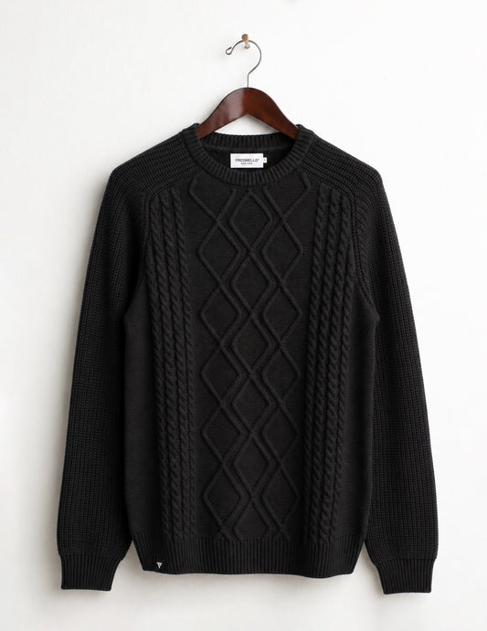 MAGLIA GIROCOLLO RAGLAN uomo black fm26w04mg cc-a0951