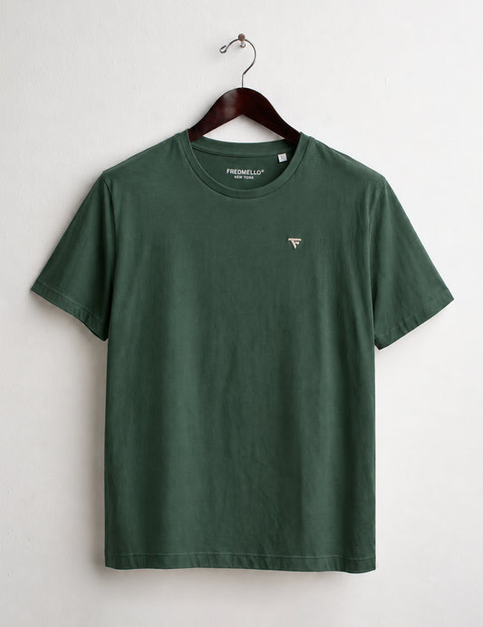 T-SHIRT GIROCOLLO CON LOGO RICAMATO uomo sherwood fm26w04tg cc-a0824