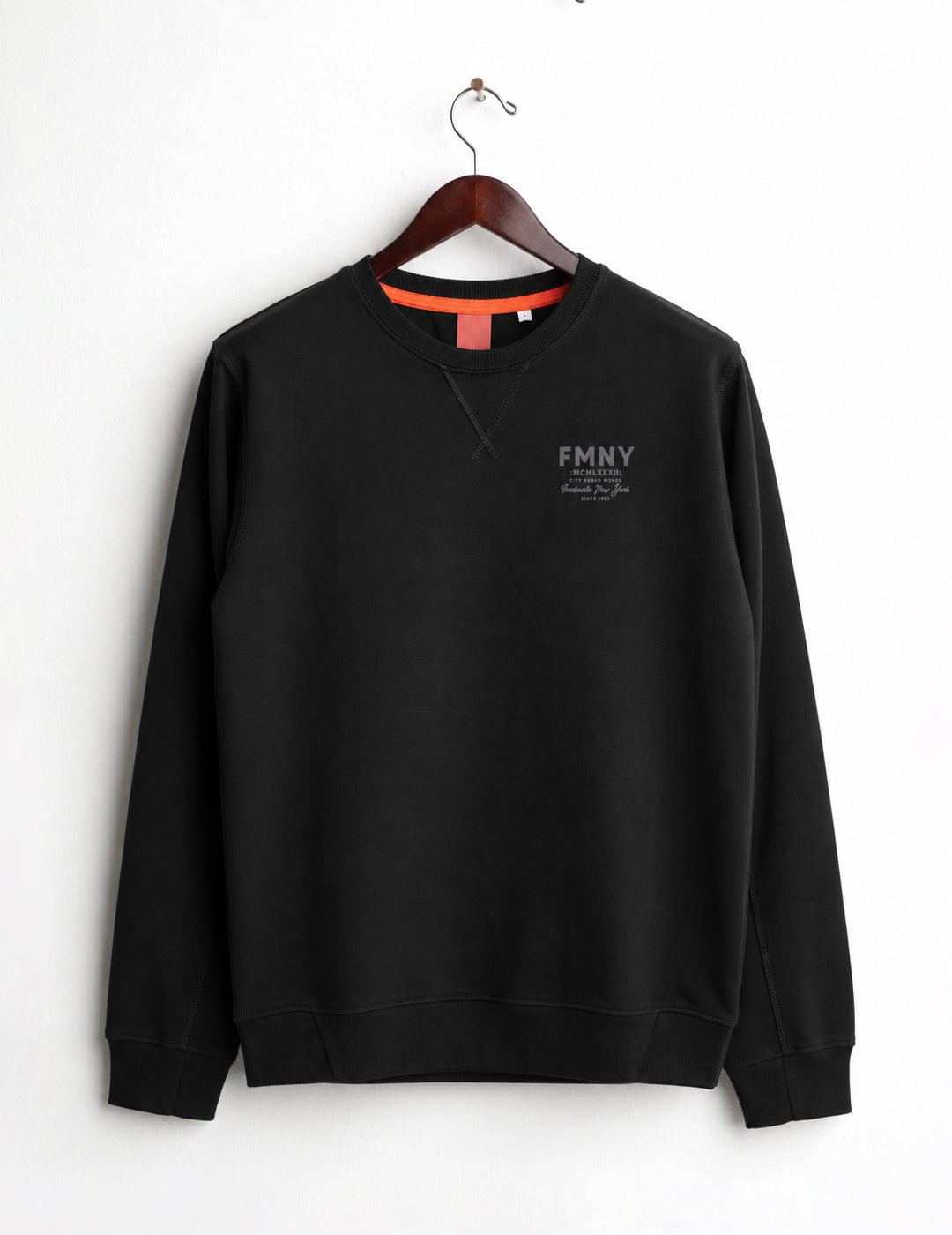 FELPA GIROCOLLO CON GRAFICHE 3D uomo black fm26w05fg cc-a0951 FELPA M/L G/C UNITO MAN