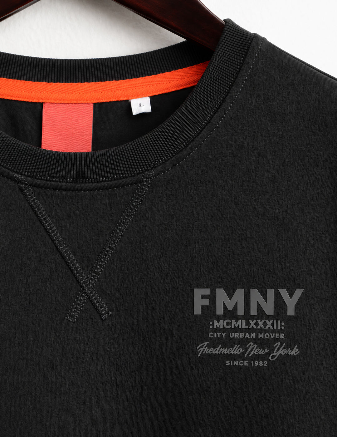 FELPA GIROCOLLO CON GRAFICHE 3D uomo black fm26w05fg cc-a0951 FELPA M/L G/C UNITO MAN