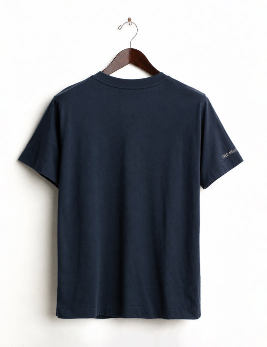 T-SHIRT GIROCOLLO CON TASCHINO E RICAMI - back - 002