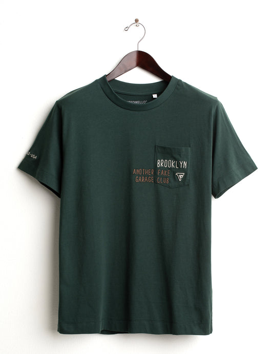 T-SHIRT GIROCOLLO CON TASCHINO E RICAMI uomo sherwood fm26w05tg cc-a0824