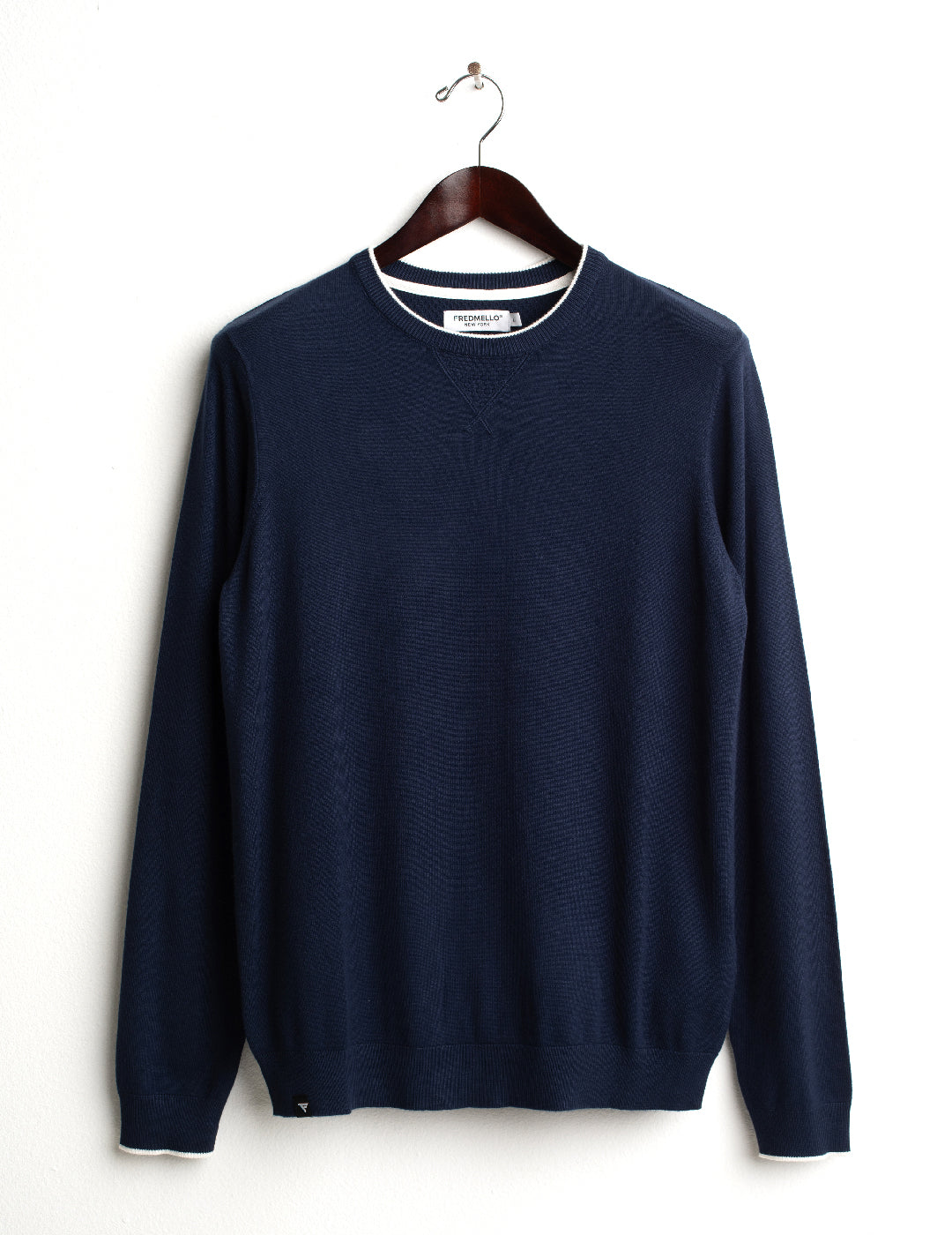 MAGLIA GIROCOLLO CON LAVORAZIONE A PUNTI uomo blue fm26w06mg cc-a0601 MAGLIA M/L G/C UNITO