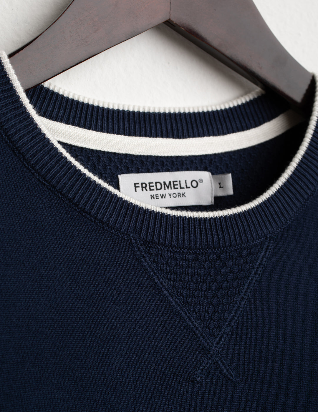MAGLIA GIROCOLLO CON LAVORAZIONE A PUNTI uomo blue fm26w06mg cc-a0601 MAGLIA M/L G/C UNITO