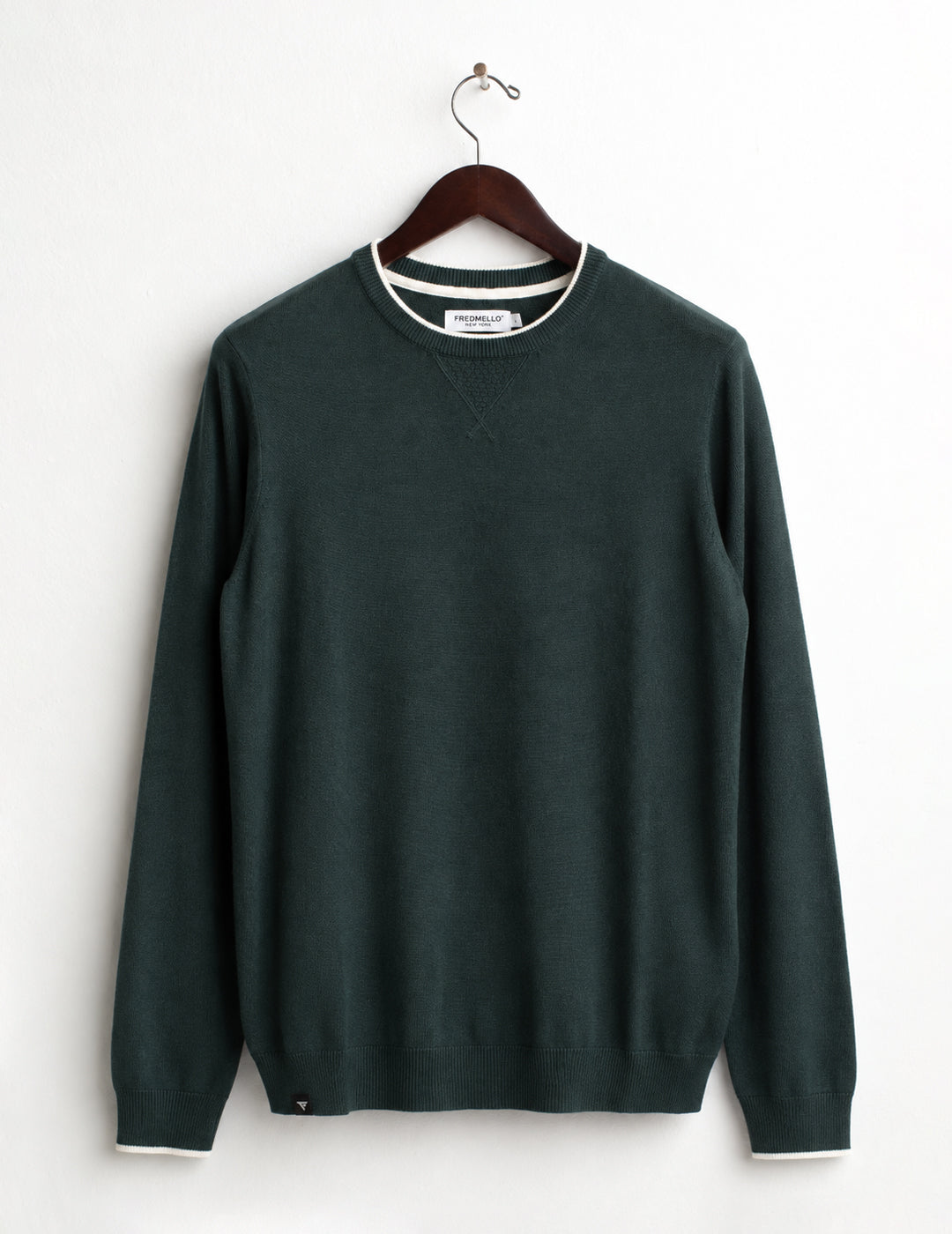MAGLIA GIROCOLLO CON LAVORAZIONE A PUNTI uomo sherwood fm26w06mg cc-a0824 MAGLIA M/L G/C UNITO