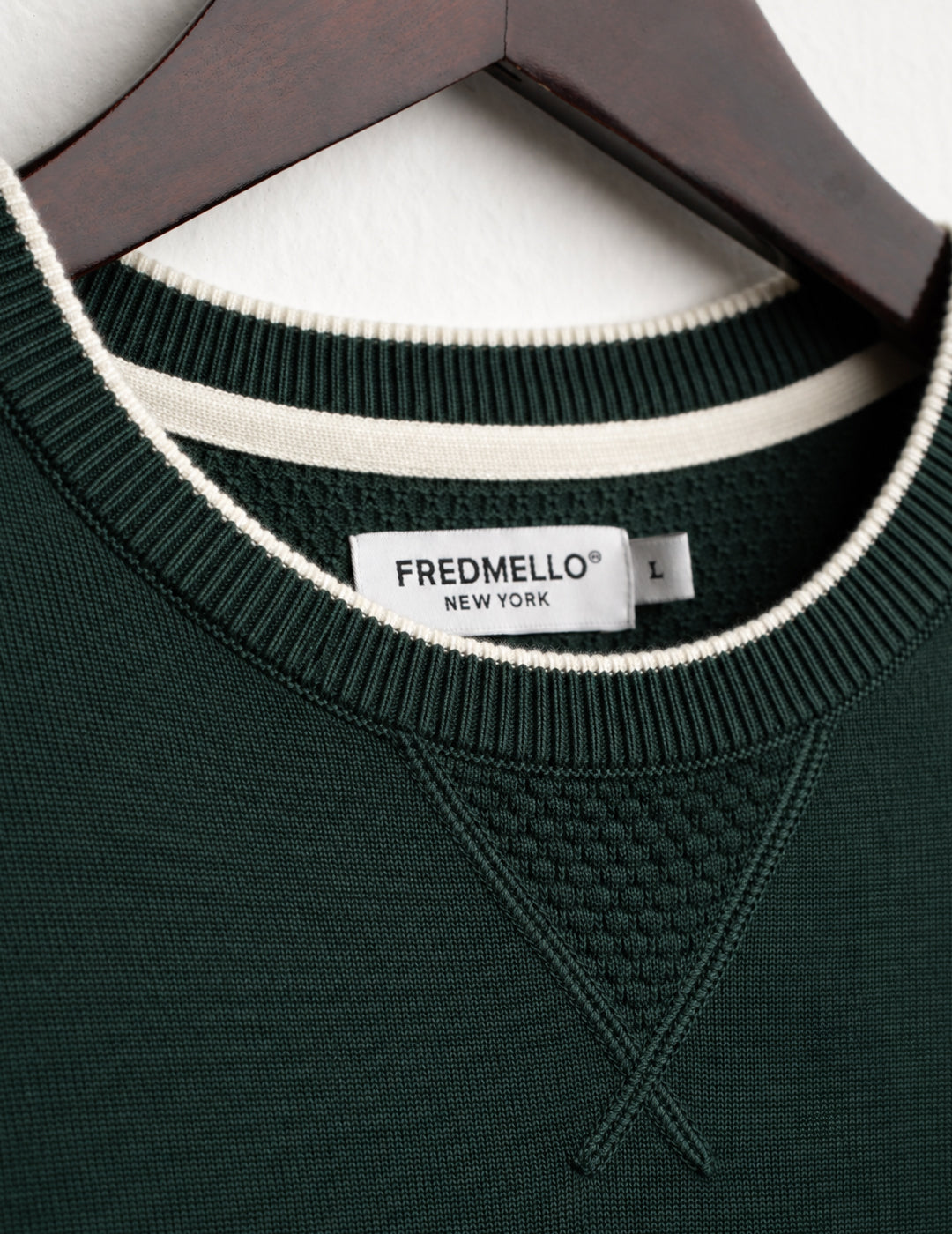 MAGLIA GIROCOLLO CON LAVORAZIONE A PUNTI uomo sherwood fm26w06mg cc-a0824 MAGLIA M/L G/C UNITO