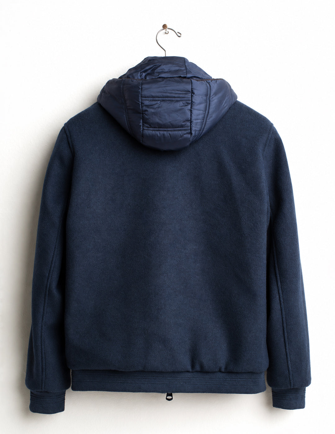 CLOTH JACKET WITH DETACHABLE HOOD man blue fm26w07ku cc-a0601 CAPOSPALLA CAPPOTTO UNITO MAN
