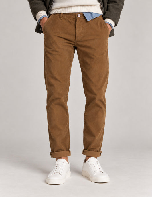 PANTALONE CHINO IN VELLUTO A COSTE uomo camel fm26w07pu cc-a0252