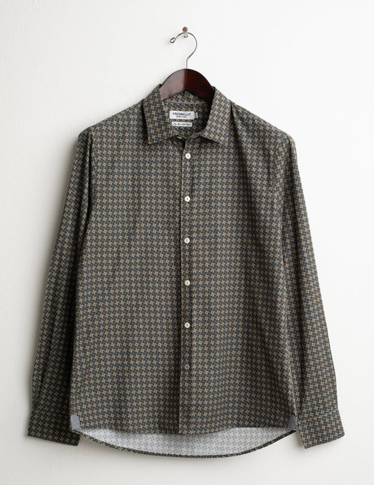 CAMICIA CON DETTAGLI A CONTRASTO uomo taupe fm26w08cs cc-a0114