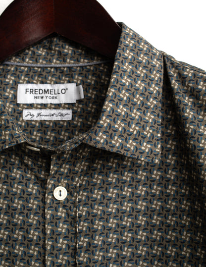 CAMICIA M/L STAMPATA MAN