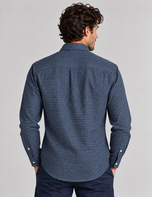 CAMICIA CON DETTAGLI A CONTRASTO - back - 002