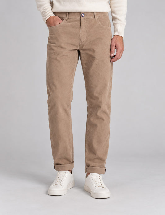 PANTALONE CHINO IN VELLUTO A COSTE uomo sand fm26w08pu cc-a0110