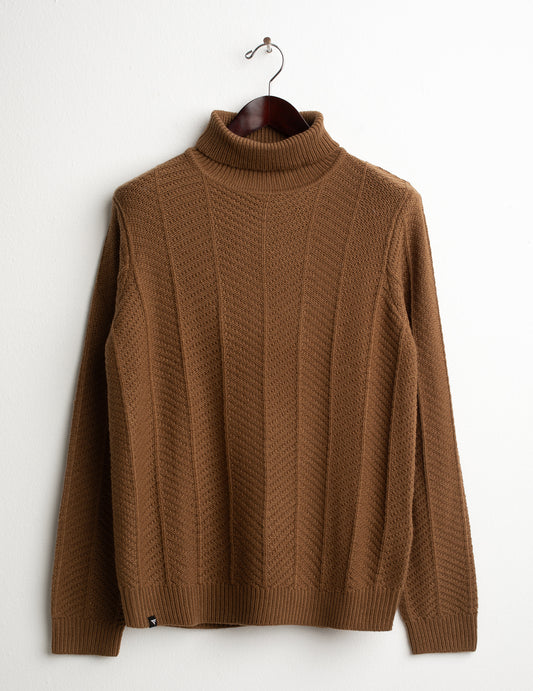 MAGLIA DOLCEVITA HERRINGBONE uomo camel fm26w10md cc-a0252
