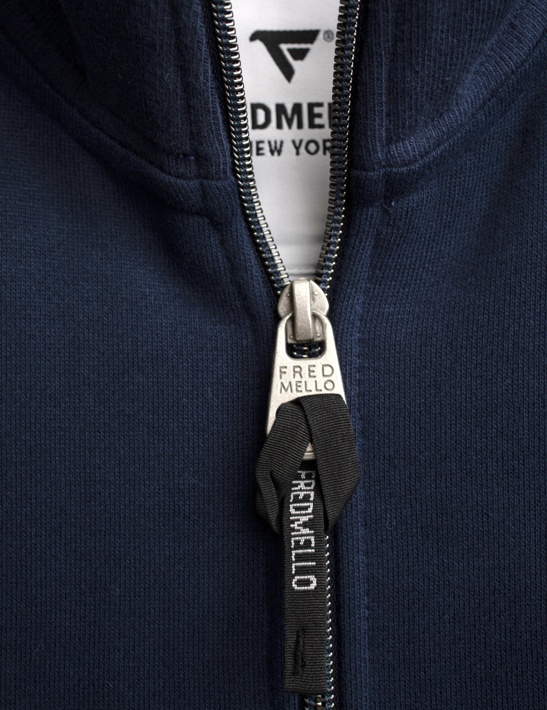 FELPA FULL ZIP CON DETTAGLI CHECK E RIGHE A CONTRASTO uomo blue fm26w11fz cc-a0601 FELPA M/L ZIP UNITO MAN