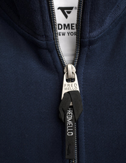 FELPA M/L ZIP UNITO MAN