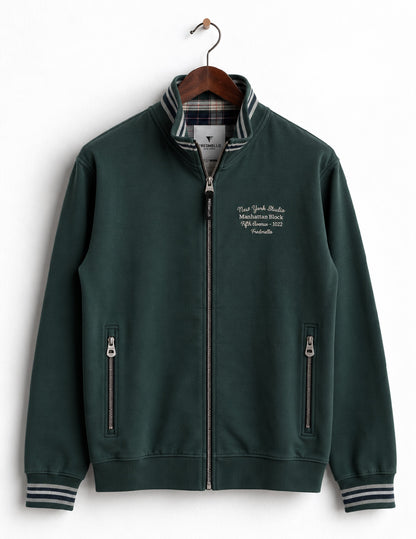 FELPA M/L ZIP UNITO MAN