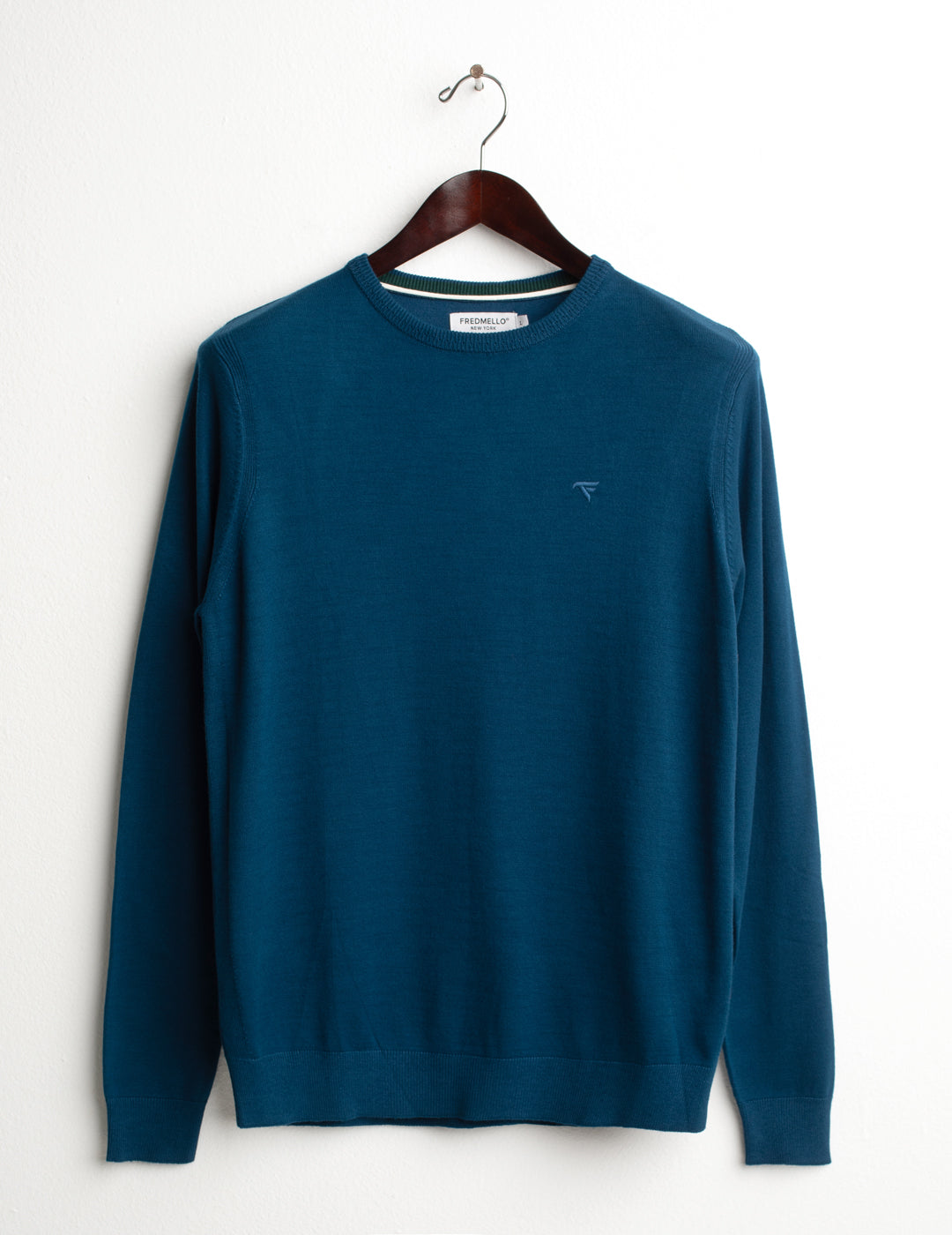 MAGLIA GIROCOLLO CON LAVORAZIONE A PUNTI uomo ocean fm26w11mg cc-a0704 MAGLIA M/L G/C UNITO