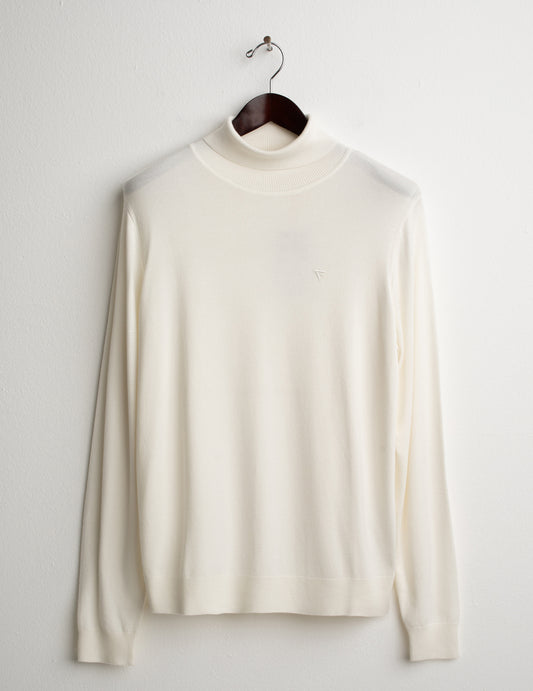 MAGLIA DOLCEVITA CON LAVORAZIONE A PUNTI uomo off white fm26w12md cc-a0002
