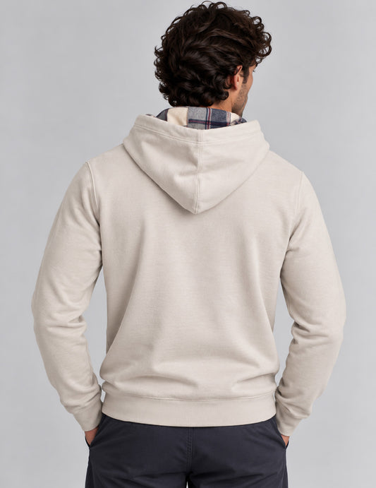 FELPA CAPPUCCIO E GRAFICA RICAMATA - back - 002