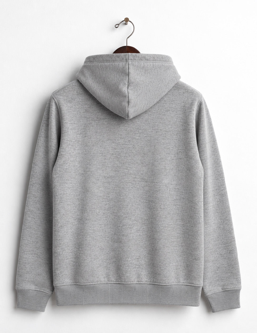 FELPA CAPPUCCIO E GRAFICA RICAMATA uomo gray melange fm26w13fc cc-a0901 FELPA M/L C/CAPP UNITO MAN