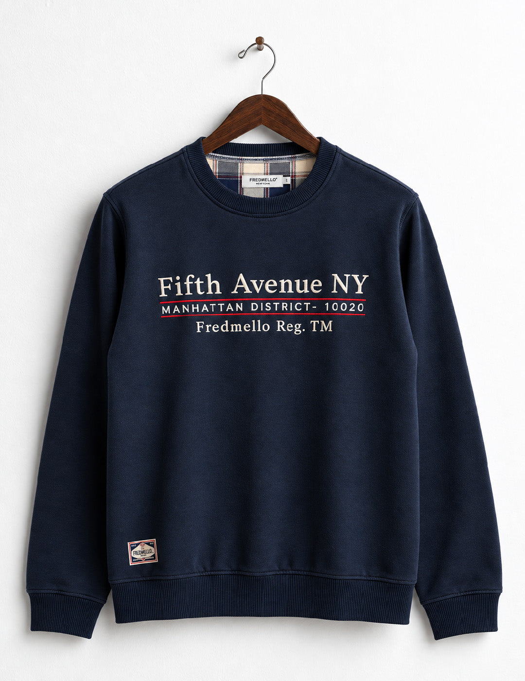 CREW-NECK SWEATSHIRT WITH EMBROIDERED GRAPHIC man blue fm26w14fg cc-a0601 FELPA M/L G/C UNITO MAN