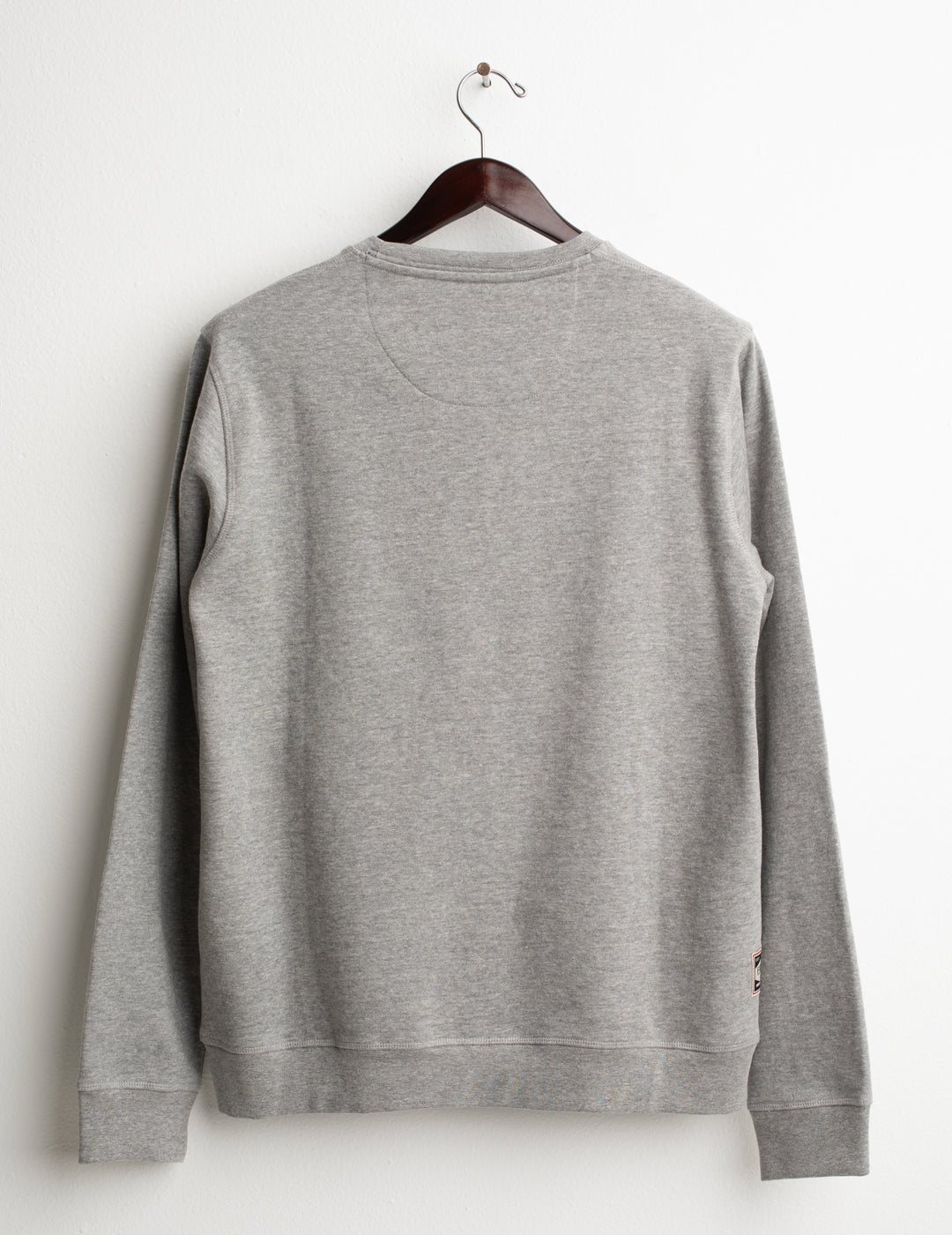 FELPA GIROCOLLO CON GRAFICA RICAMATA uomo gray melange fm26w14fg cc-a0901 FELPA M/L G/C UNITO MAN