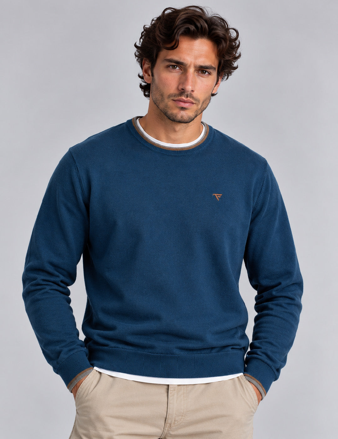 MAGLIA M/L G/C UNITO uomo ocean fm26w14mg cc-a0704 MAGLIA M/L G/C UNITO