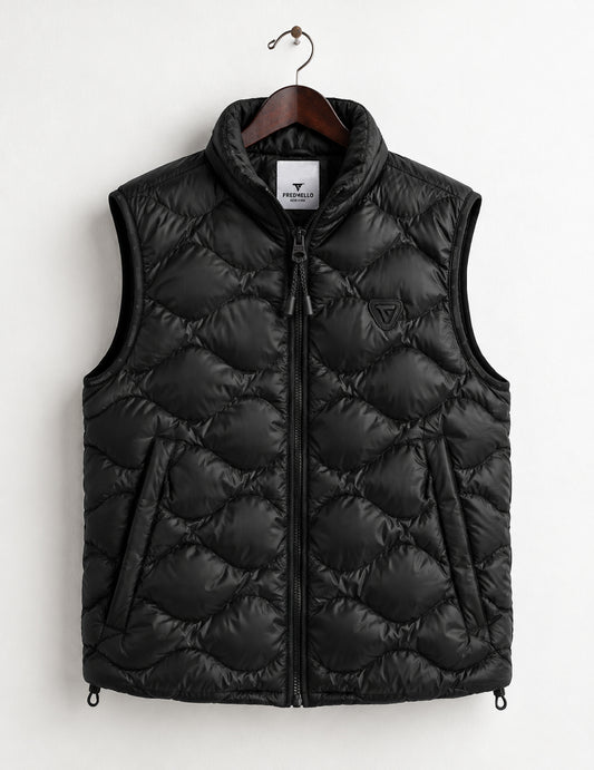 PIUMINO SMANICATO IN RIPSTOP uomo black fm26w16ks cc-a0951