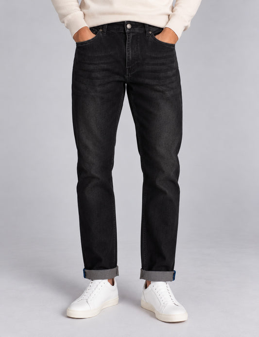 PANTALONE IN FELPA EFFETTO DENIM uomo black fm26w18pf cc-a0951