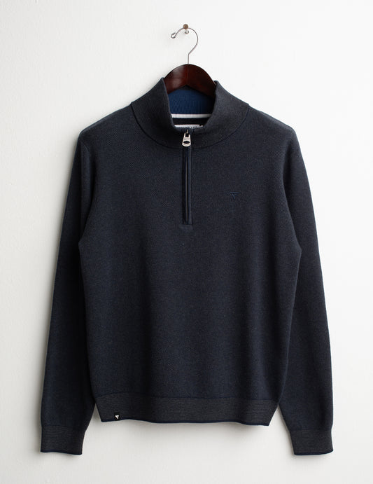 MAGLIA CAMIONER JACQUARD CON ZIP uomo blue fm26w19mm cc-a0601