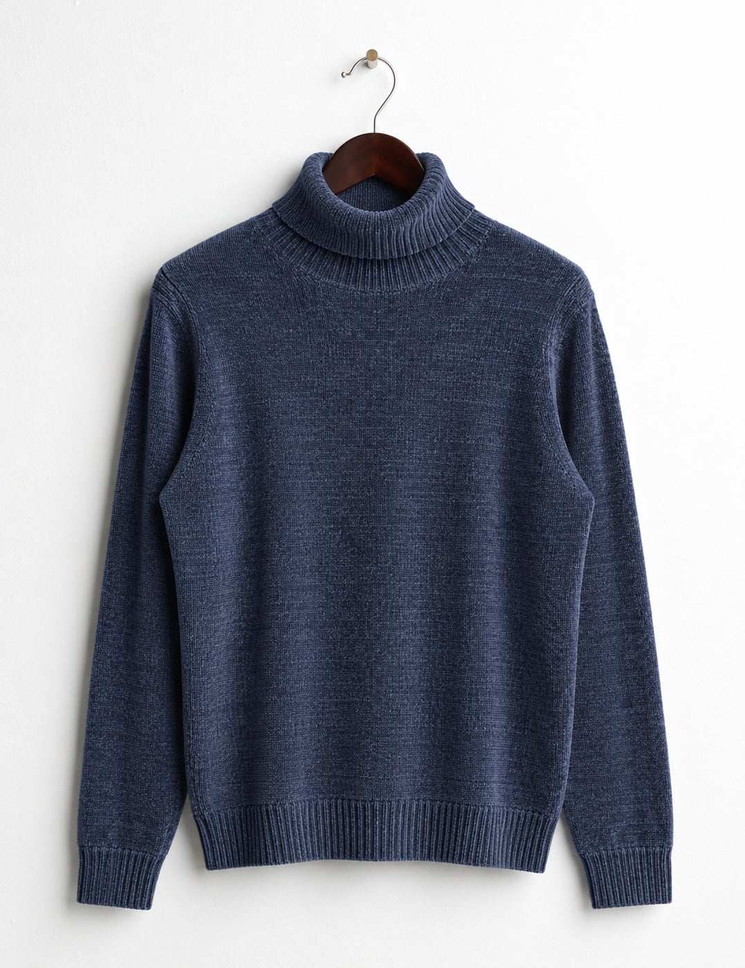 MAGLIA DOLCEVITA IN CINIGLIA CON LAVORAZIONE A PUNTI uomo blue fm26w23md cc-a0601 MAGLIA M/L DOLCEVITA UNITO MAN