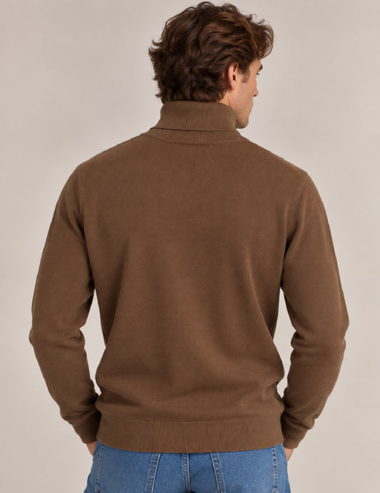 MAGLIA DOLCEVITA CON LAVORAZIONE A PUNTI - back - 002