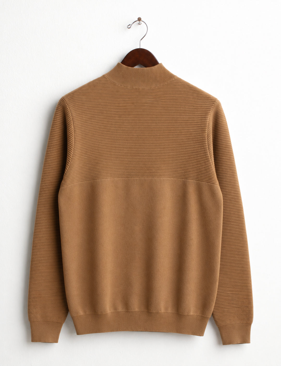 MAGLIA LUPETTO CON LAVORAZIONE A PUNTI uomo camel fm26w27md cc-a0252 MAGLIA M/L DOLCEVITA UNITO MAN