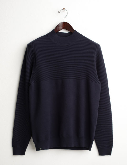 MAGLIA LUPETTO CON LAVORAZIONE A PUNTI uomo dark blue fm26w27md cc-a1201