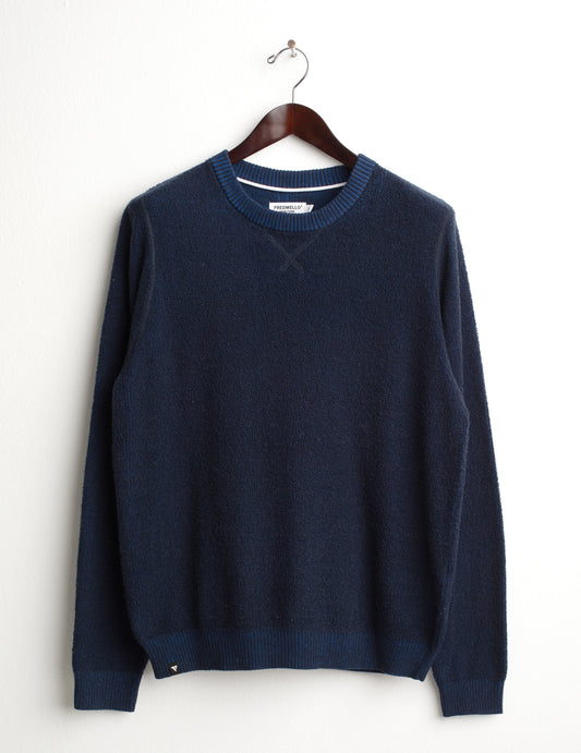 MAGLIA GIROCOLLO CON DETTAGLI VANISÉ uomo blue fm26w30mg cc-a0601