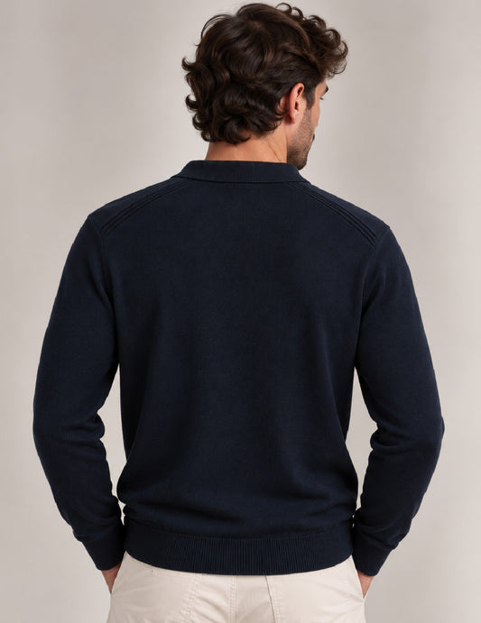 MAGLIA M/L C/POLO UNITO MAN - back - 002