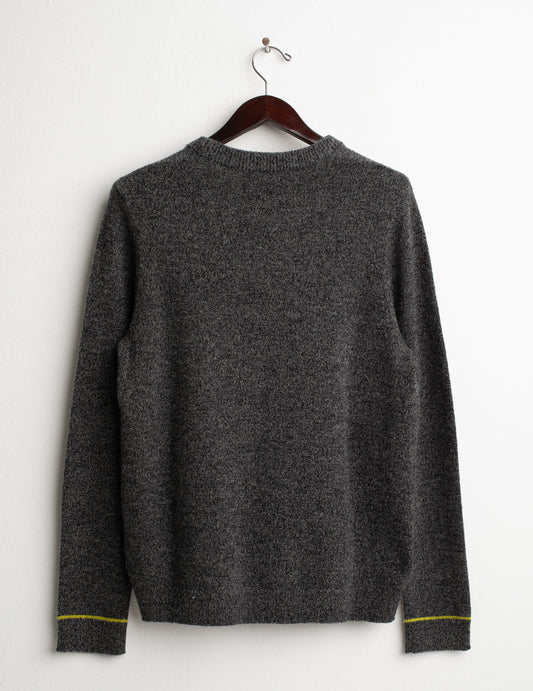 MAGLIA GIROCOLLO CON DETTAGLI A CONTRASTO - back - 002