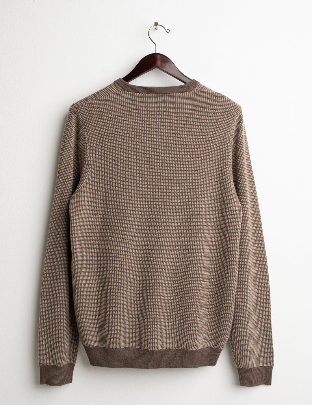 MAGLIA GIROCOLLO CON FANTASIA DI PUNTI A CONTRASTO uomo mud fm26w45mg cc-a0107 MAGLIA M/L G/C FANTASIA MAN