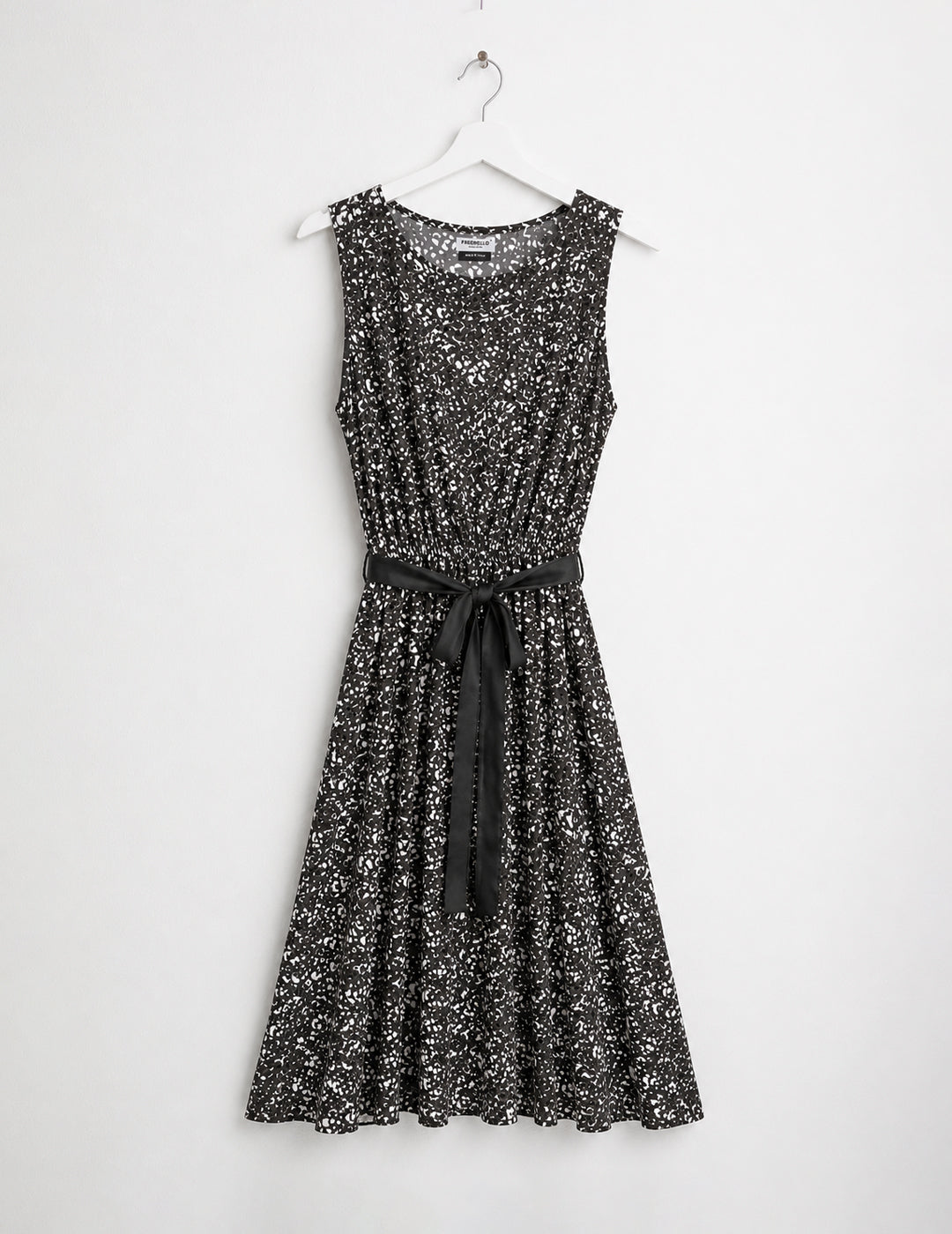 Sleeveless Long Dress in Satin woman black fw26s06as cc-a0951 ABITO S/M STAMPATO WOMAN