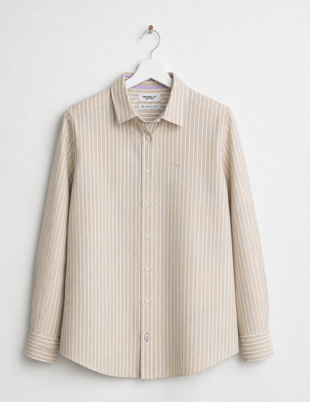 Long-Sleeve Striped Shirt woman desert fw26s07ct cc-a0105 CAMICIA M/L TINTOFILO WOMAN