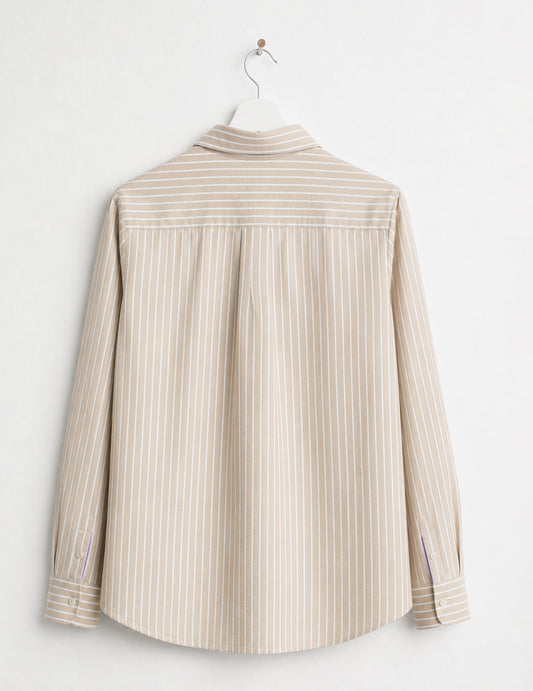 Camicia a manica lunga a righe - back - 002