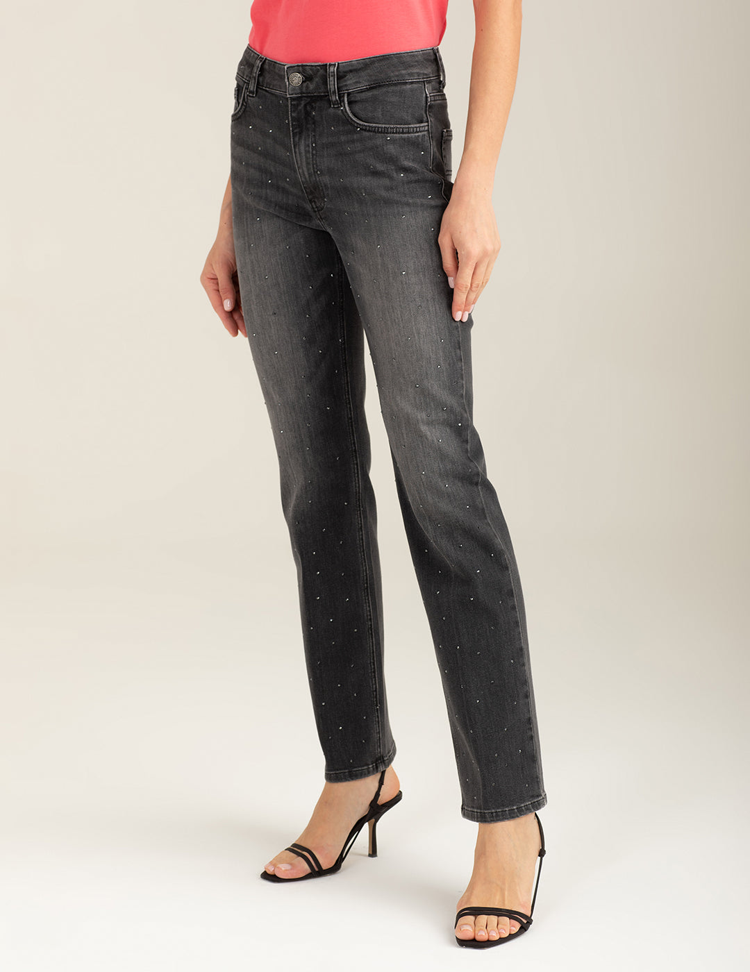 Stretch Denim Palazzo 5-Pocket Trousers woman light gray fw26s10pd cc-a0923 PANTALONE DENIM WOMAN