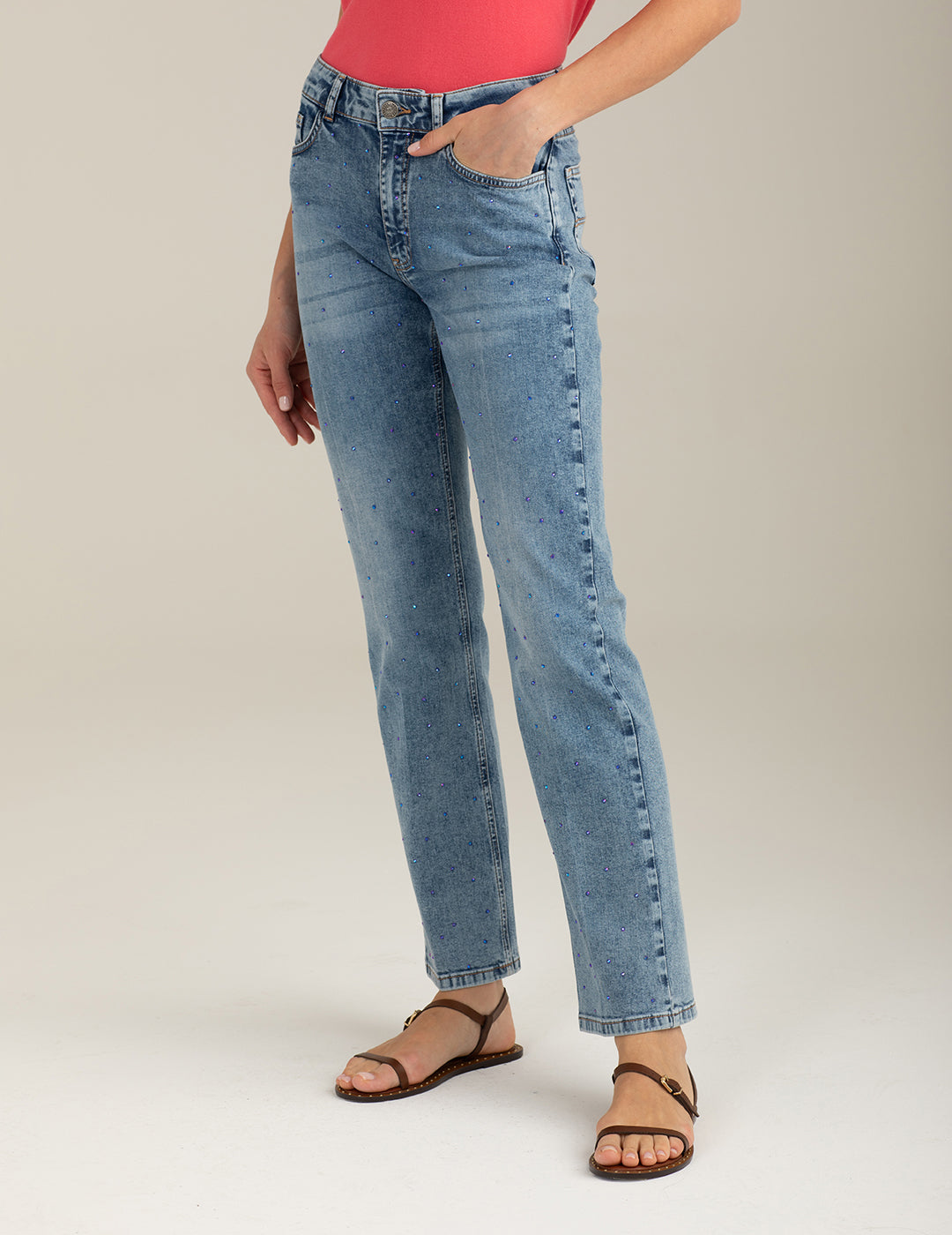 Stretch Denim Palazzo 5-Pocket Trousers woman light blue fw26s10pd cc-a1001 PANTALONE DENIM WOMAN