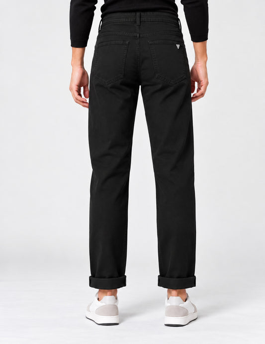 5-POCKET TROUSERS WITH CONTRAST DETAILS - back - 002